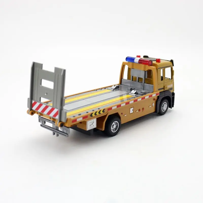 Diecast Toy Model 1:50 Scale Road  Engineering Transport Car Sound & Light  Educational Collection Pull Back Gift For Kid