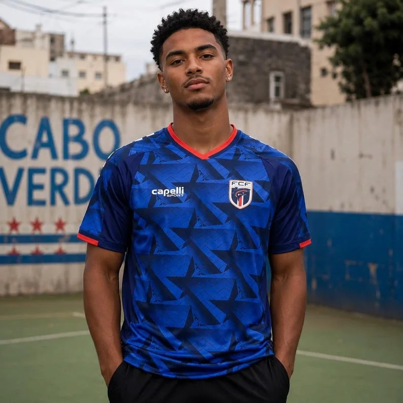 2026 New Cape Verde Goalkeeper National Design Fan Football Shirt Quick Drying Sports Leisure Match Training Men's T-shirt