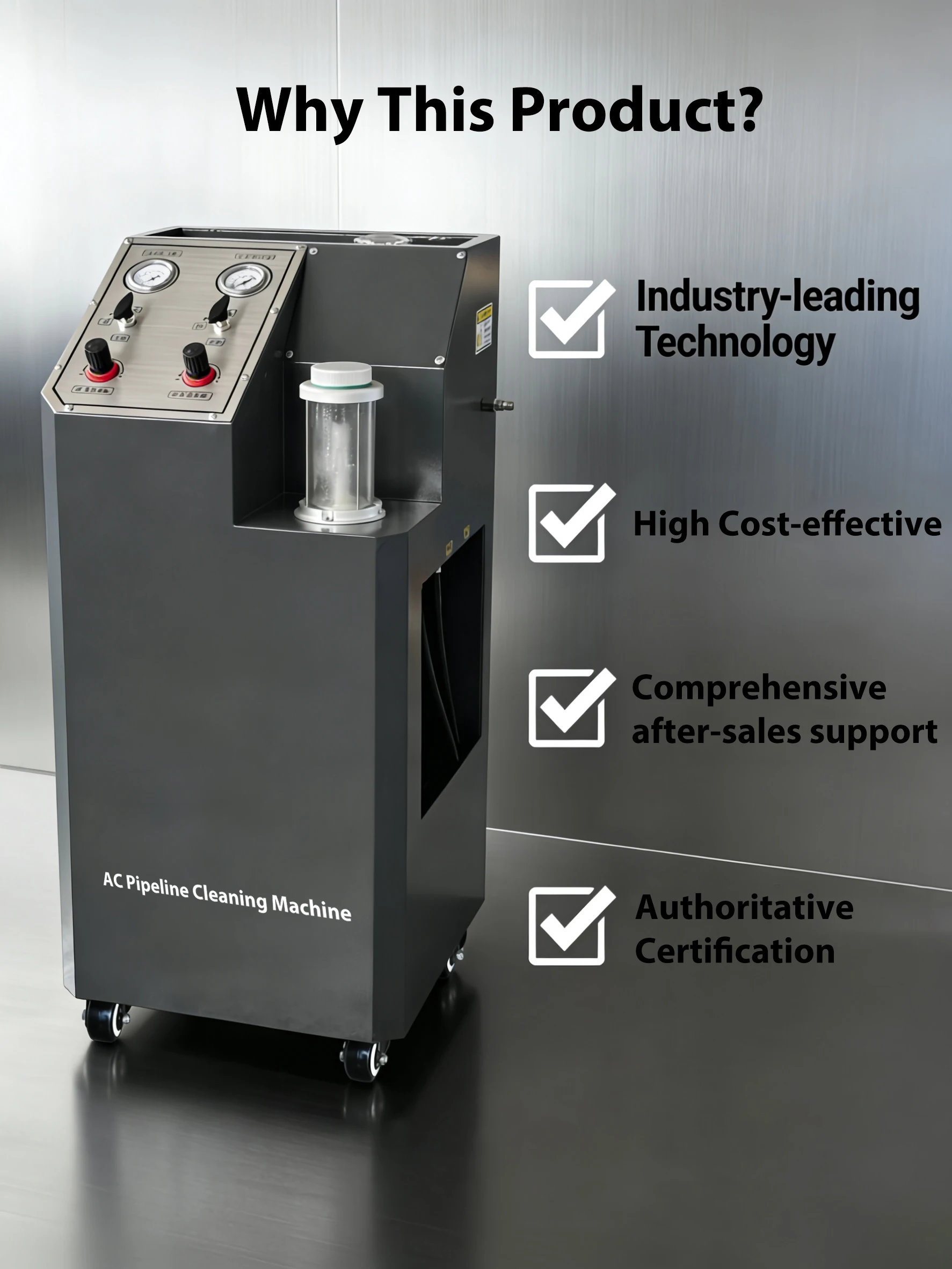 In Stock Automotive AC Pipeline Cleaner Car Air Conditioning Flushing Machine Evaporator Cleaning Machine Auto AC Pipe Washer