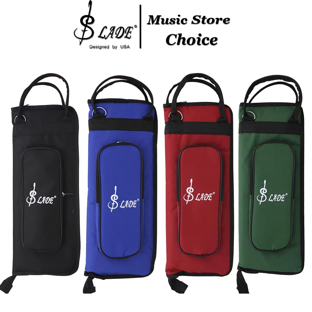 SLADE Drum Stick Handbag Thicken Cotton Oxford Cloth Waterproof Case for Jazz Drum Big Capacity Bags Percussion Instrument Parts