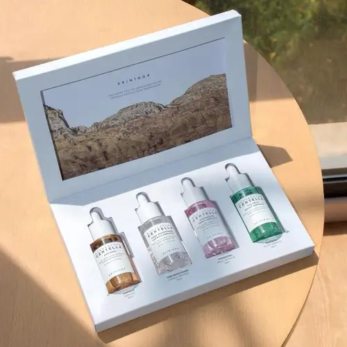 Skin1004 Centella Asiatica Essence Set Colección de cuidado facial Esencia calmante de cuatro colores Cuidado de la piel