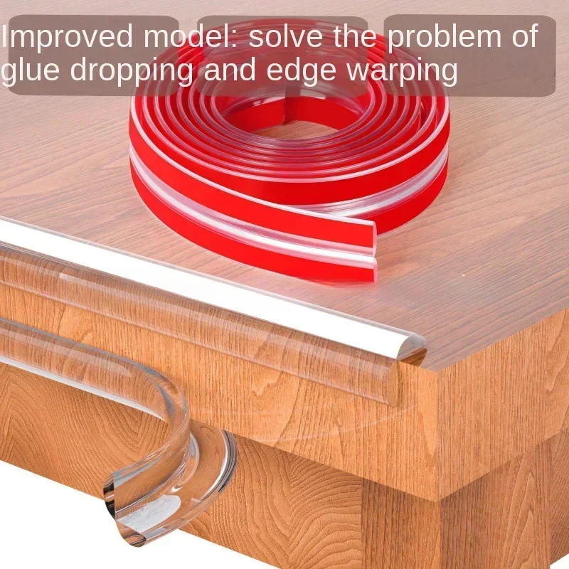 1/2/3M Table Edge Protective Furniture Corner Strip Self-adhesive Transparent Children's Anti-collision Soft Bumper Baby Safety