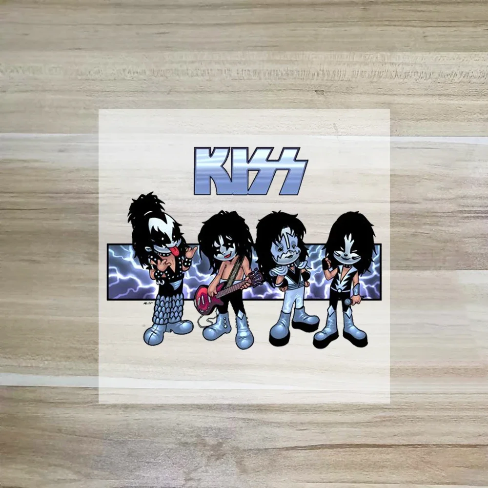 Rock The Queen Band Kiss Band Patches for Clothing DIY Clothes Cosplay Appliques Clothes Michael Iron Stickers Thermal Transfer