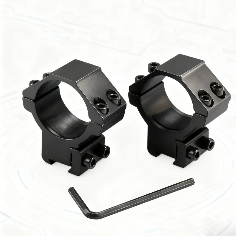 2 Stuks Jacht Richtkijker Mount Ring Voor Dia 25.4 Mm 30 Mm Buis Scopes 11 Mm 20 Mm zwaluwstaart Picatinny Rail Tactische Zaklamp Mount