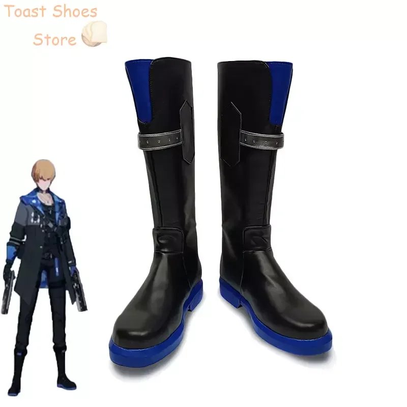 Lee Palefire Cosplay Schoenen Spel Grijze Raaf Bestraffende Cosplay Rekwisieten Halloween Carnaval Laarzen Pu Lederen Schoenenkostuum Prop