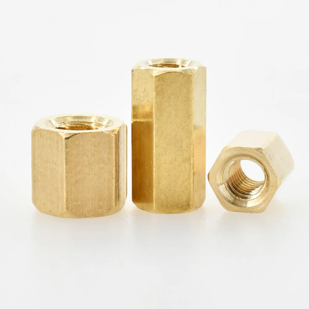 Brass Motherboard Standoffs Hex Board Rack Stud Spacing Screw Hexagon Copper Female PCB Pillars Bolt M2 M2.5 M3 M4 M5 M6 Spacer