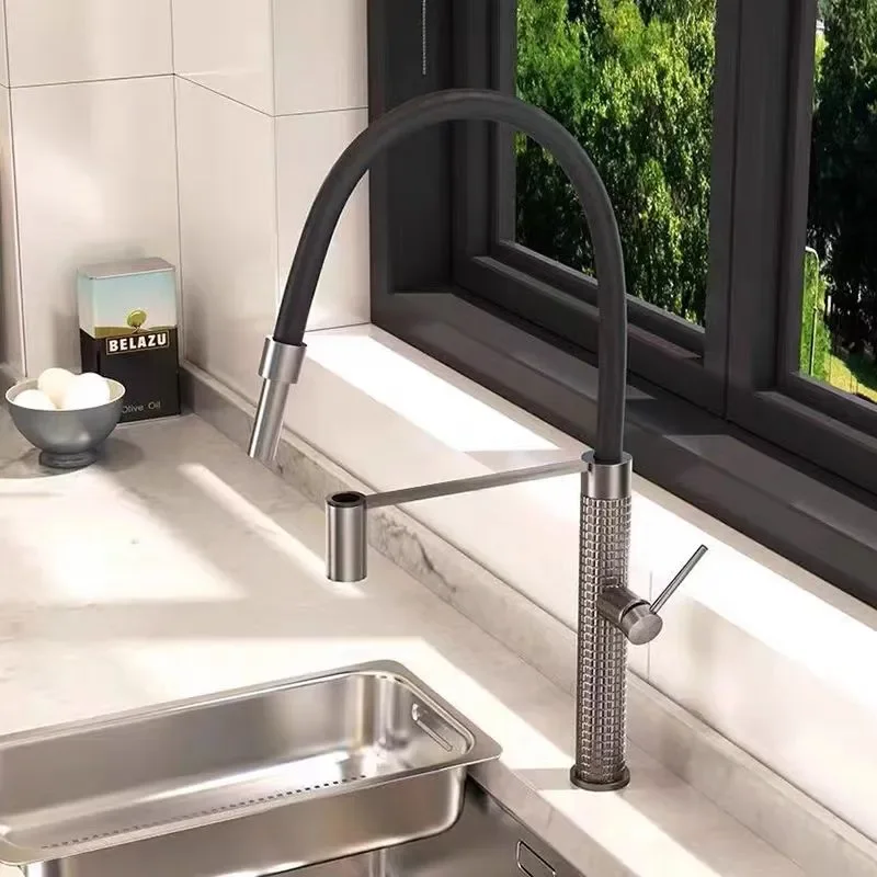 Kitchen Anti Splash Water Extender Hot and Cold All Copper Universal Vegetable Basin Rotating Faucet