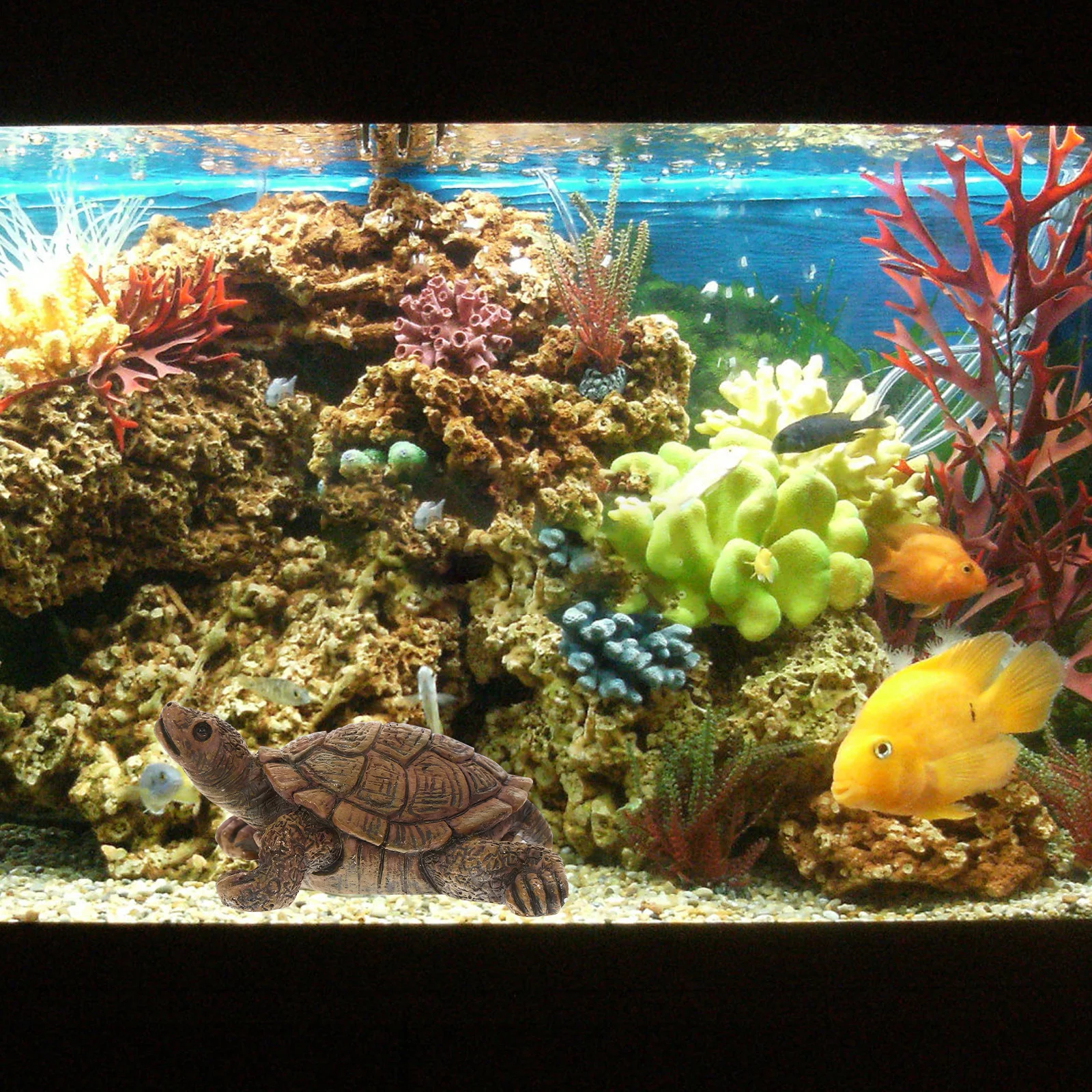 

Small Resin Craft Turtle Statue Lightweight Desktop Decoration Realistic Simulation Turtle Figure Simulation Animal Model