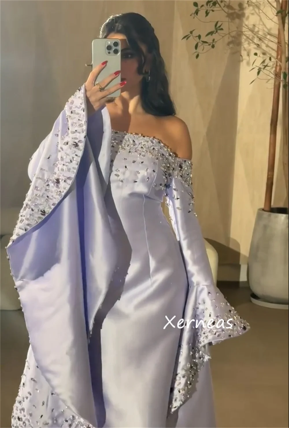 Robes longues sirène plissées en mousseline de soie, personnalisées, exquises, sans bretelles, sur mesure, pour occasions, fête scintillante, Simple