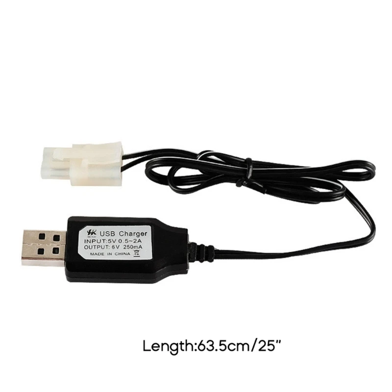 6v Charger Usb Built-in Chip Ni-cd/ni-mh Battery Charger Toys Rc Car Ship Robot 250mA With Tamiya KET-2P Plug For RC Toy