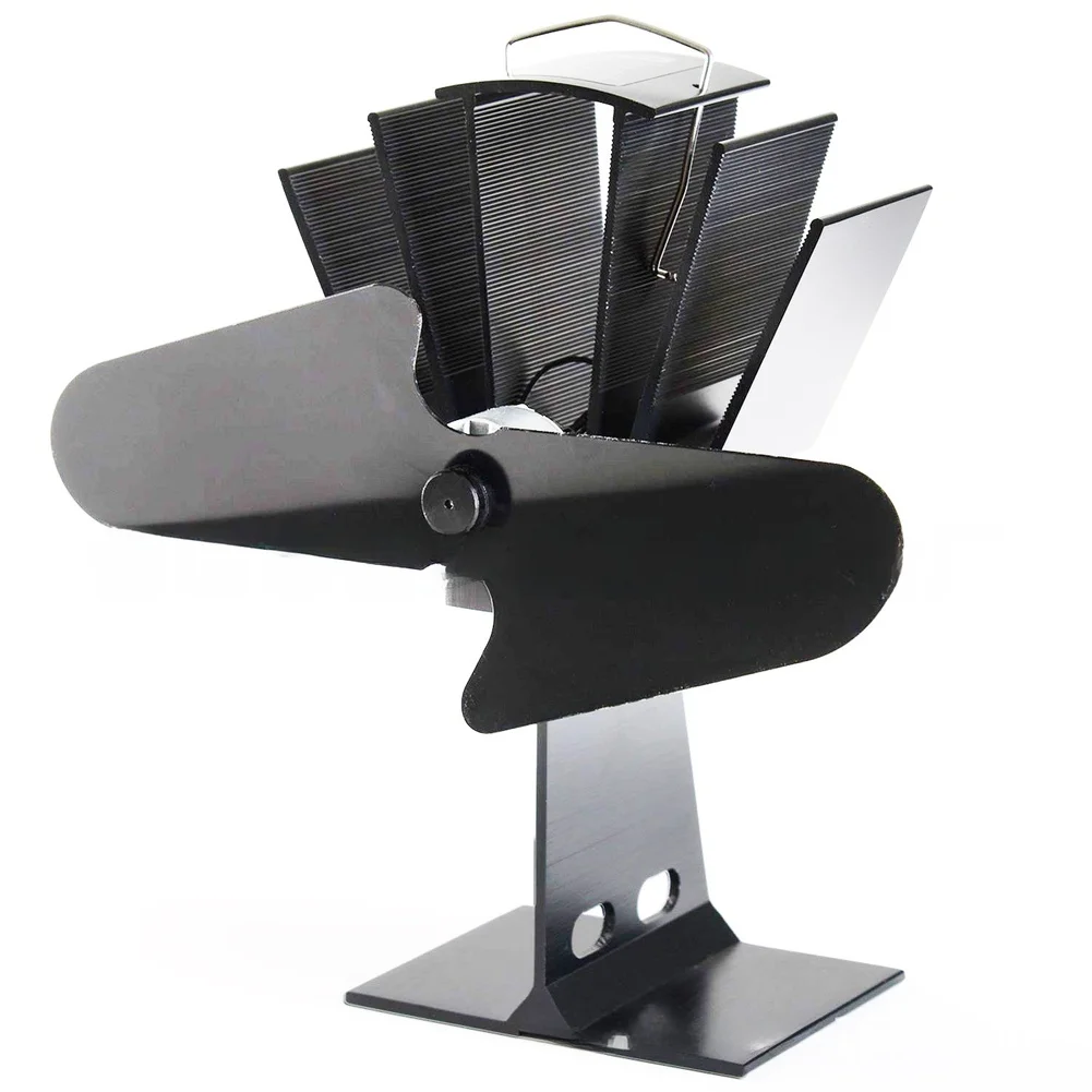 Heat Powered Fireplace Fan Aluminum Alloy 8 Colors Silent 180-210 CFM For Wood Stove Propane Heater Home Heating Accessories