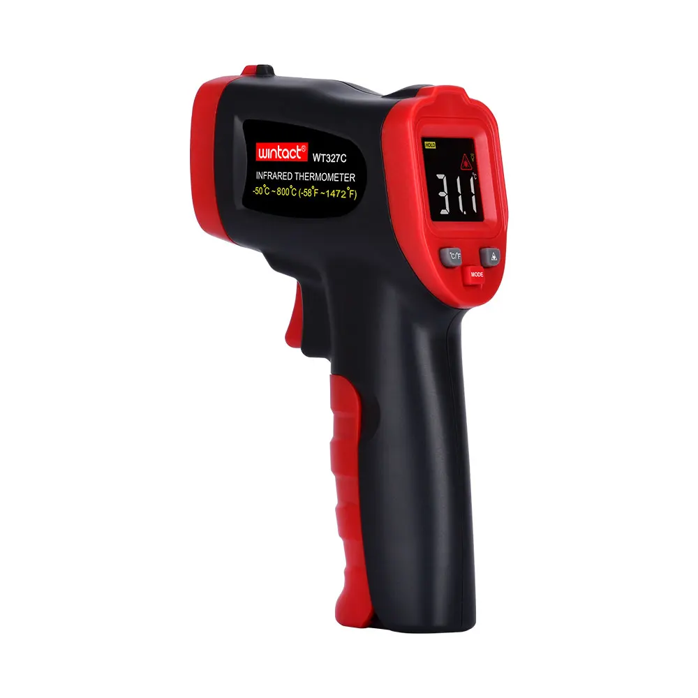 WINTACT WT327C Laser Pyrometer non contact industrial optical pyrometer Digital  handheld measure temperature gun