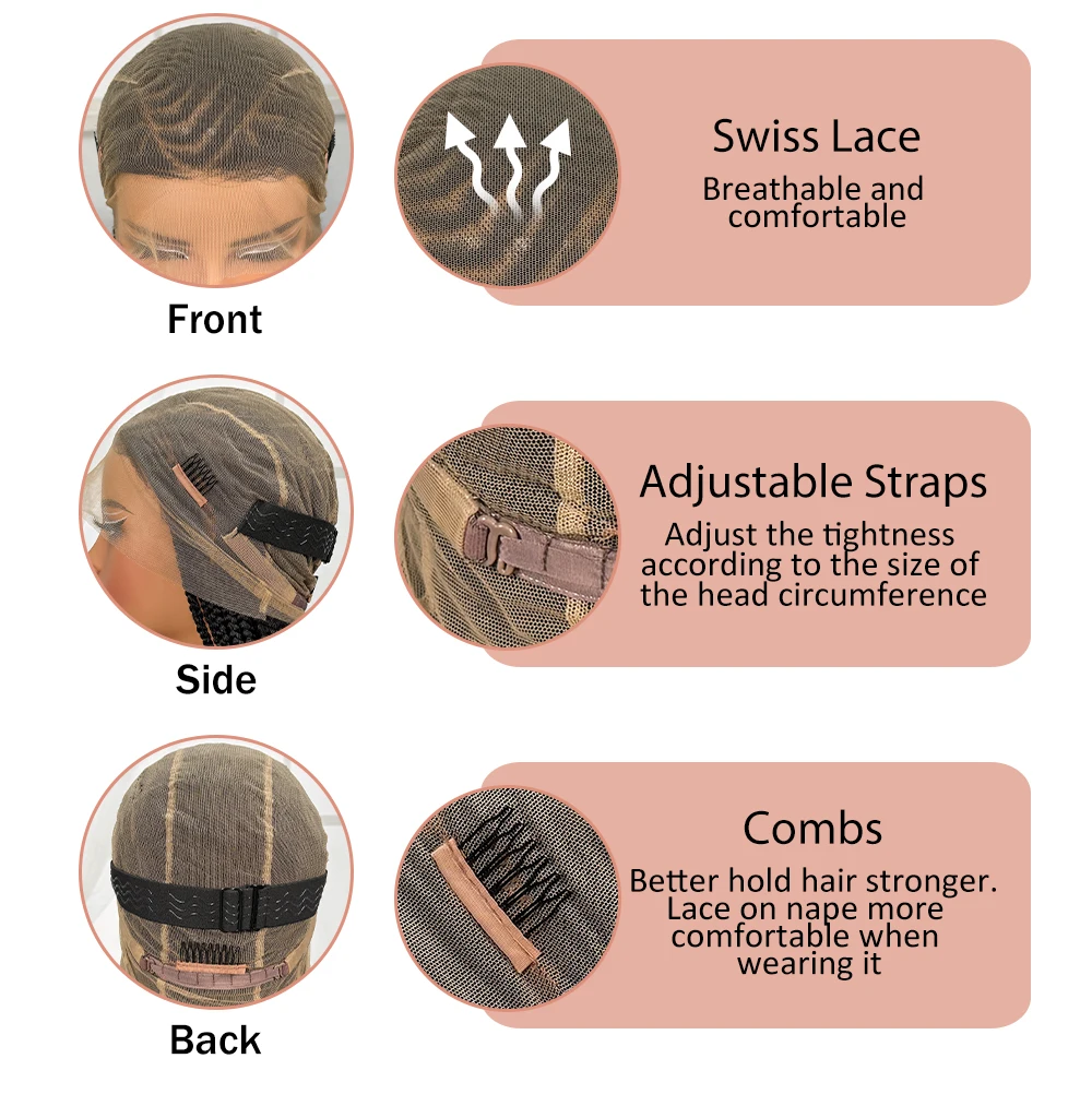 Synthetic Full Lace Cornrow Braided Wigs Natural Braiding Hair Wigs Box Braided Lace Wigs with Baby Hair for Black Women