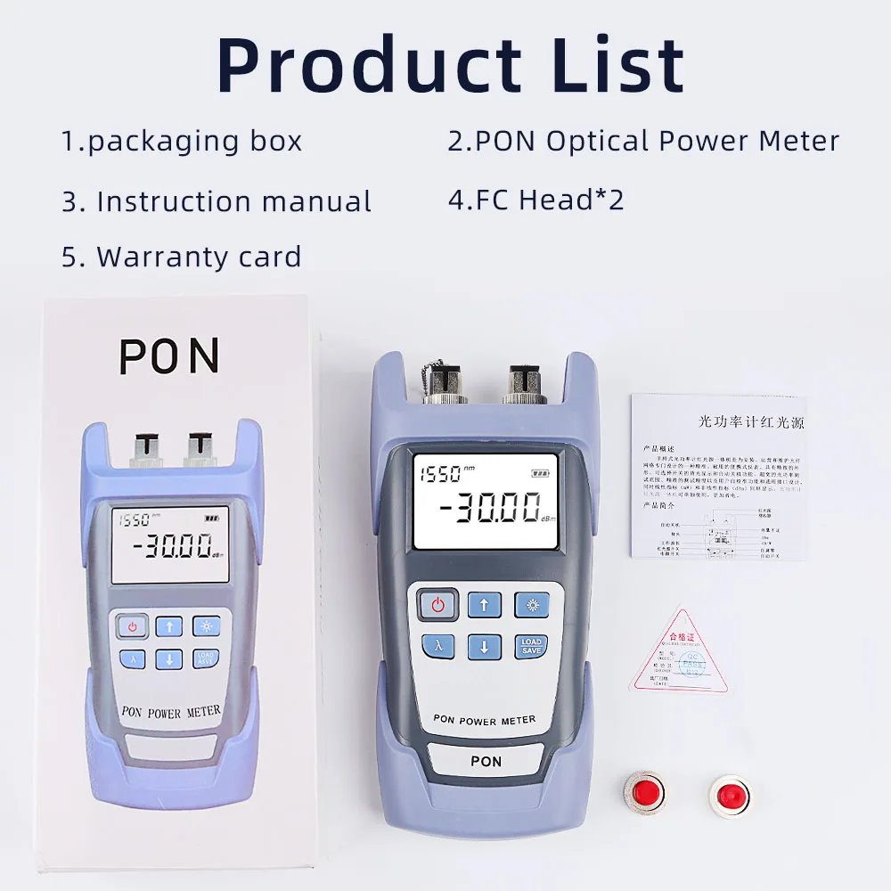 SAIXIAN High-precision Light Collector APC/UPC Port(optional) Fiber Optical PON Power Meter FTTX/ONT/OLT 1310/1490/1550nm