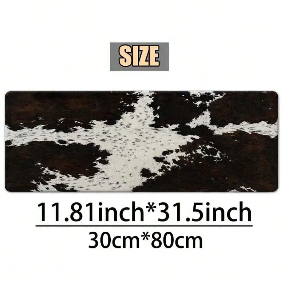 Muismat/bureaumat met koeienhuidprint – antislip comfortprecisie voor gaming/kantoor (vakantiecadeau)