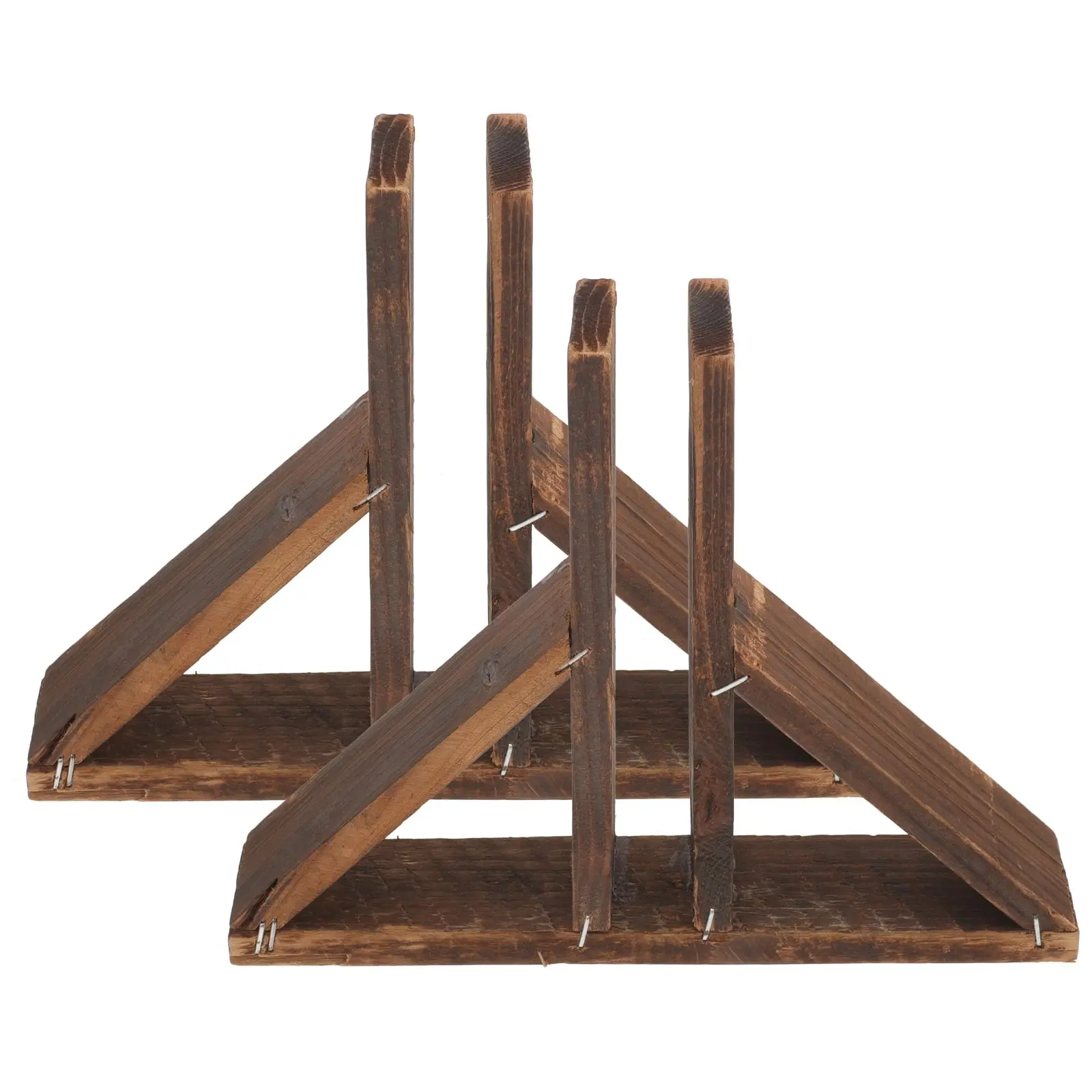 

2Pcs Wood Fence Base Bracket for Small Fence Privacy Screening Garden Supplies Durable Wooden Yard Stand Holder