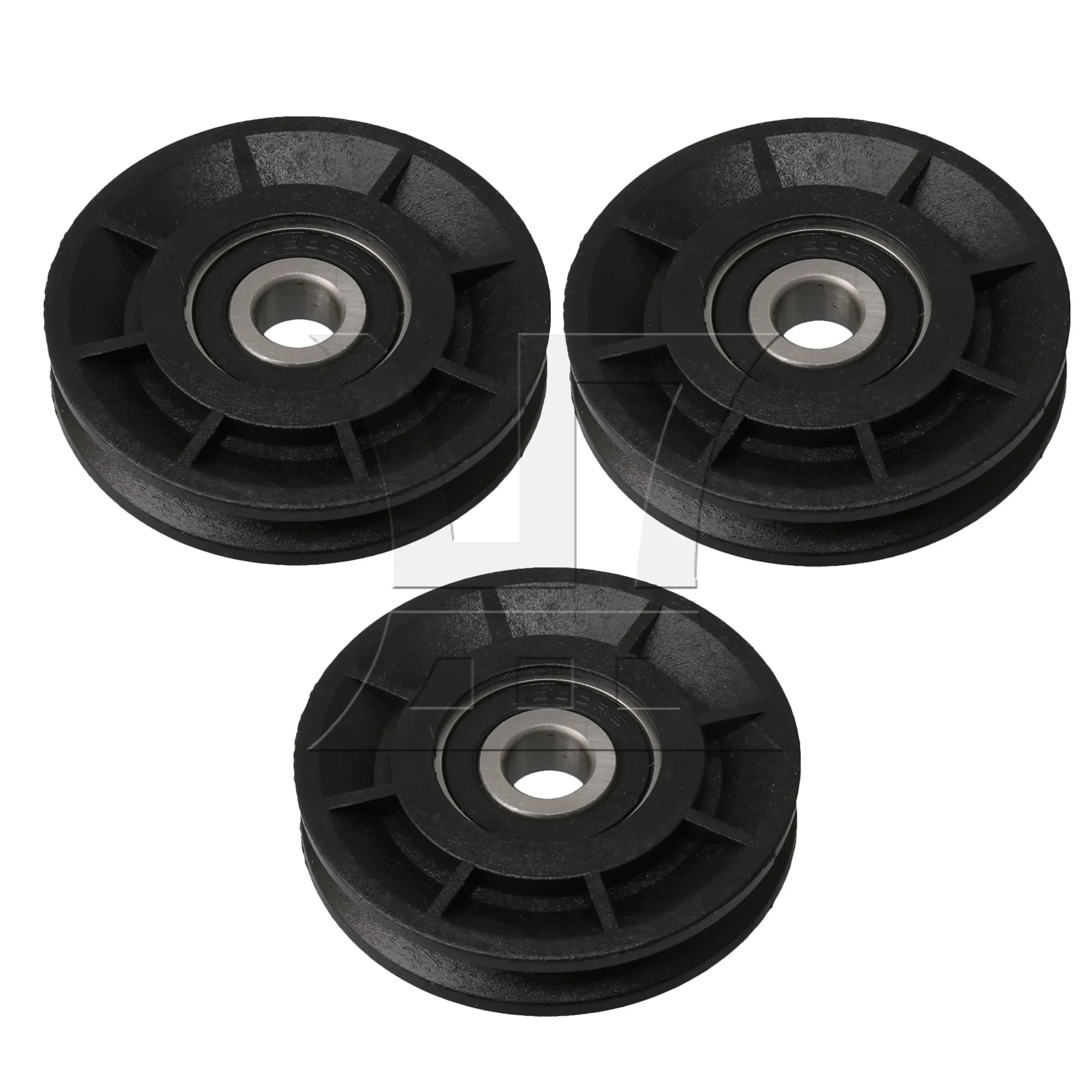 

CNBTR 3 шт. черный нейлоновый кабельный шкив с канавкой, стальной кабельный шкив 2,36x0,39x0,47 дюйма