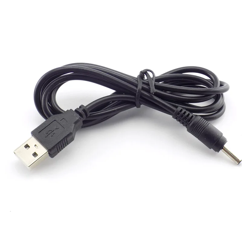 3,5 mm Micro-USB-Ladekabel, DC-Netzteil, Ladegerät, Taschenlampe für Stirnlampe, Taschenlampe, 18650, wiederaufladbarer Akku