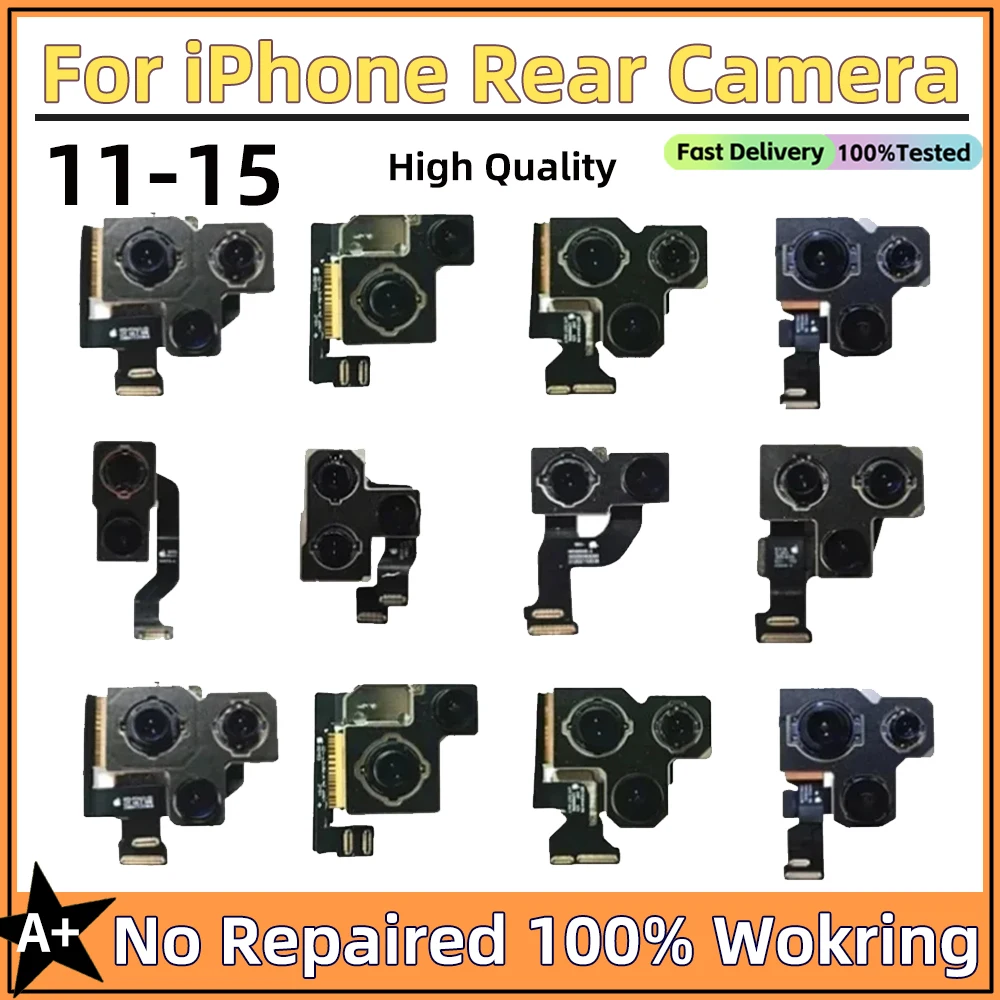 

Задняя камера для iPhone 11 12 Pro Max Задняя камера Задний основный объектив Гибкий кабель Камера для iphone 13 Mini 13 PRO 14 Pro Max Камера A+
