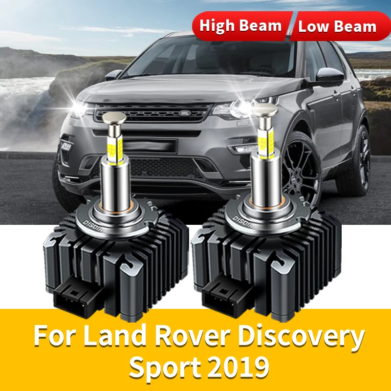 2PC Xenon Headlight For Land Rover Discovery Sport Range Rover Evoque 2019 CANbus D1S LED Headlight D1R Bulb Kit to Replace HID