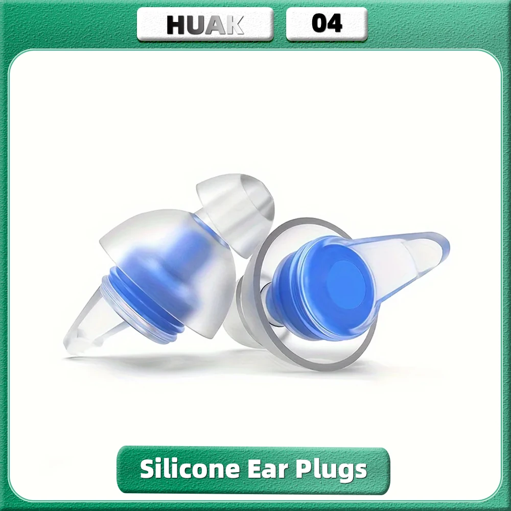 HUAK Ear Plugs High Fidelity Concert - Ear Protection for Concerts, Musicians Reusable/Hypoallergenic Earplugs - Noise Reduction