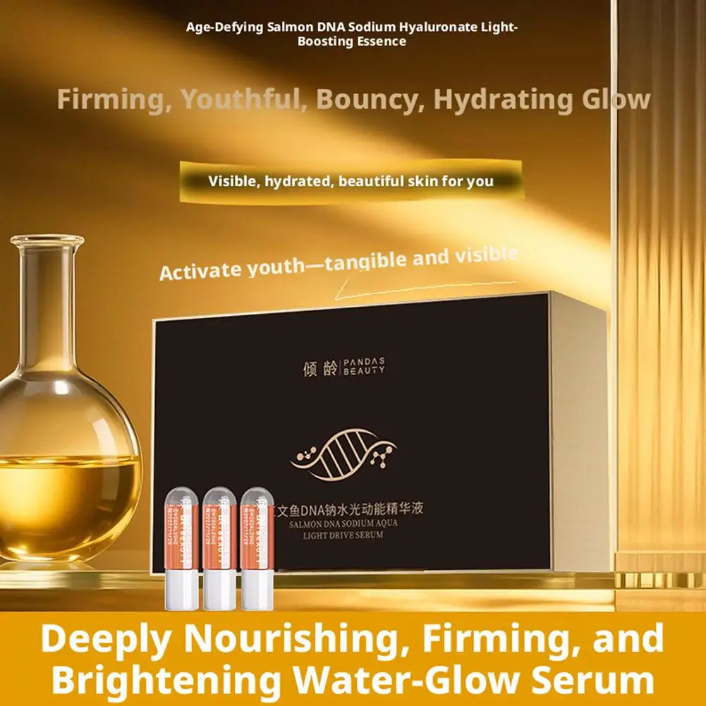 

Salmon DNA Light Energy Anti-Wrinkle Serum Moisturizing Hydrating Fade Fine Lines Even Skin Tone Brightening Skin Care Essence
