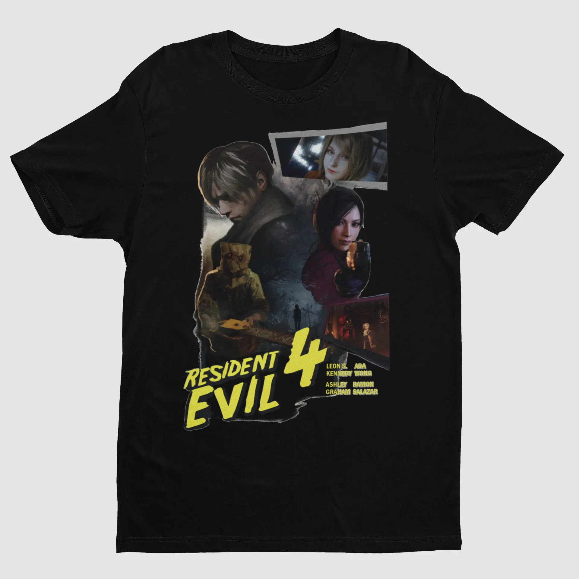 

Футболка Biohazard 4 Remake | Футболка с ретро-узором, забавная и интересная футболка с принтом для коллекционеров игр в подарок