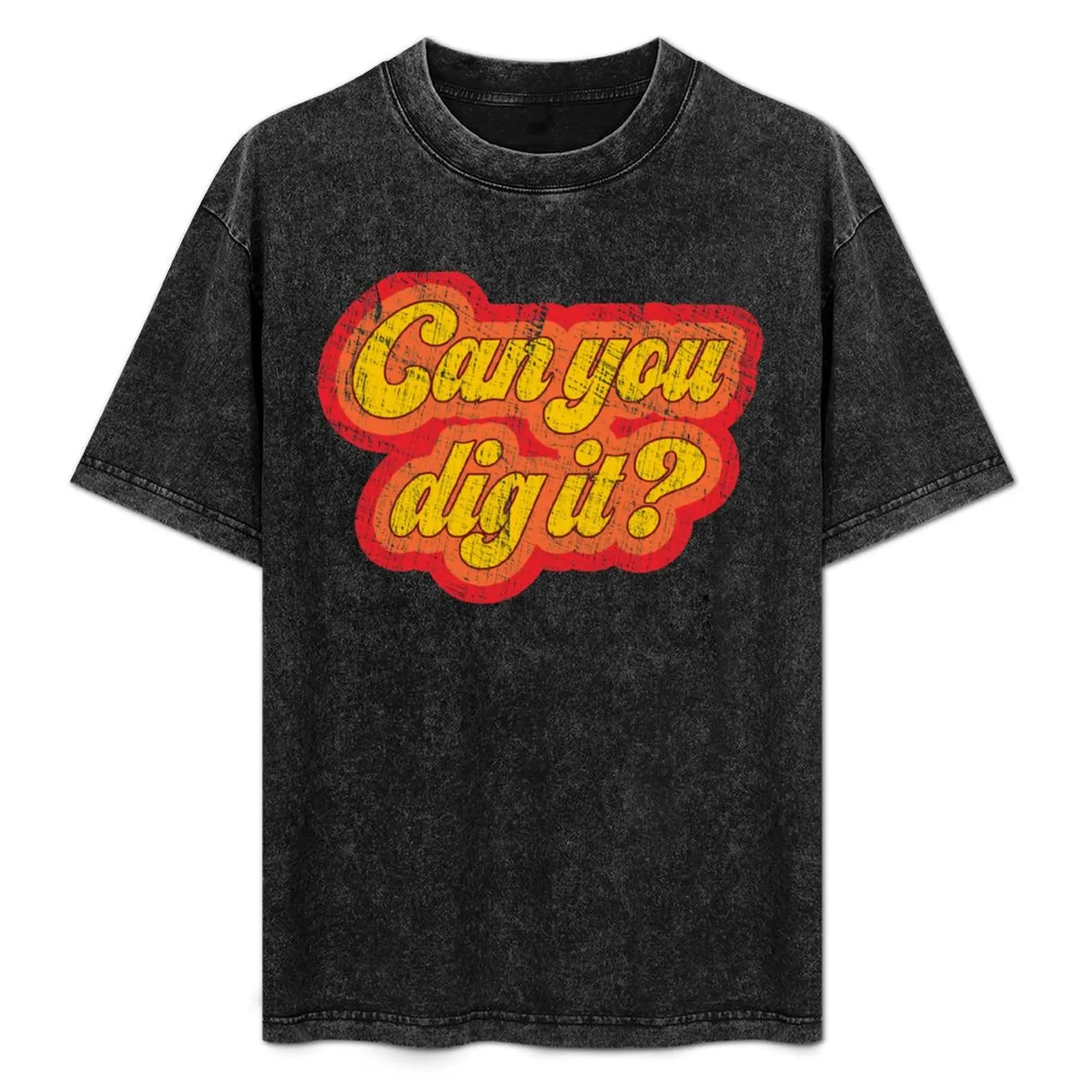 

Vintage 1970s Can You Dig It T-Shirt oversized graphic tee boys animal print mens t shirts top quality
