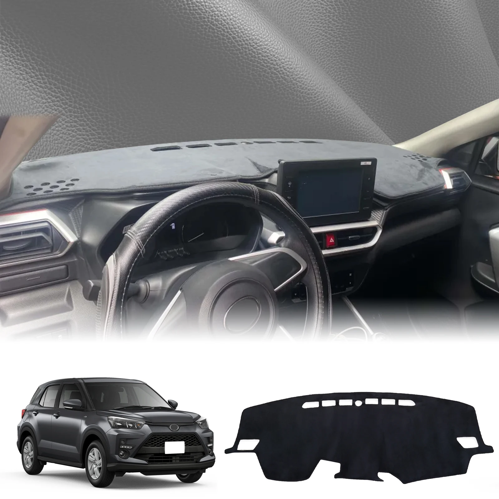 

fit for Toyota Raize Daihatsu Rocky 2019-2024 Car Dashmat Dashboard Cover Pad DashMat Sunshade Protective Carpet Accessories