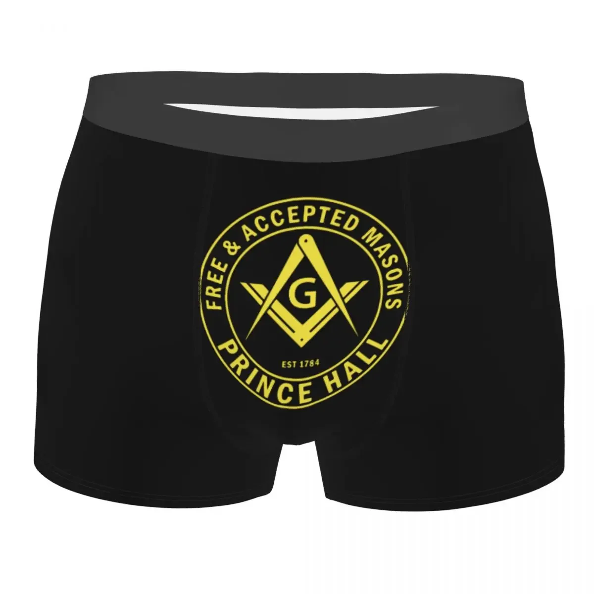 Men's Freemason Prince Hall Square Compass Masonic   Boxer Shorts Panties Underwear Homme Printed S-XXL Underpants