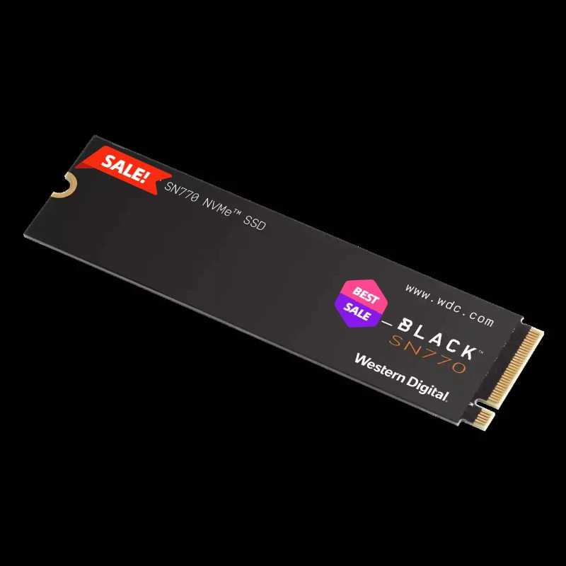 للكمبيوتر الشخصي PS5 W-estern Digital WD BLACK SN770 NVMe SSD 2 تيرا بايت 1 تيرا بايت 500 جيجابايت 250 جيجابايت محرك الأقراص الصلبة للألعاب الداخلي Gen4 PCIe M.2 2280