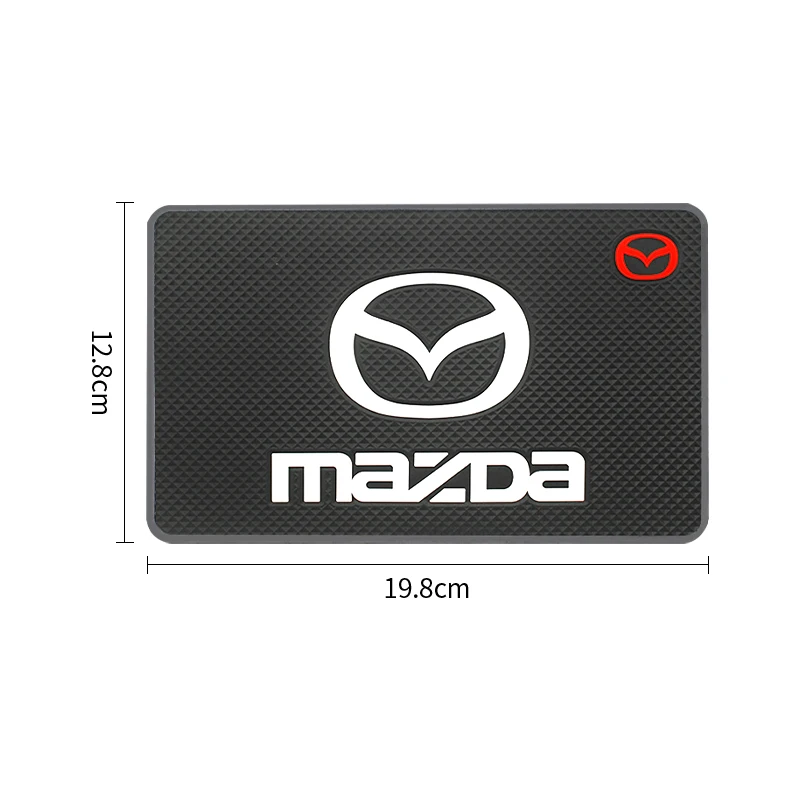 Universal Car Dashboard Non Slip Pad Phone Storage Anti-skid Mat For Mazda Atenza CX3 Axela CX5 Protege CX30 Emblem Accessories