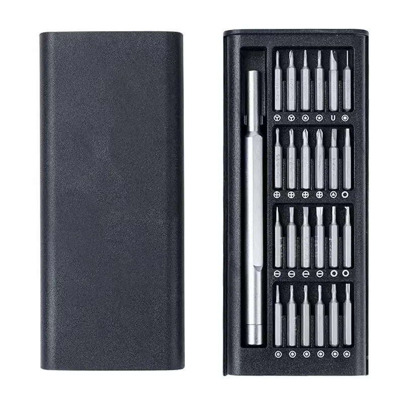 25 In 1 Screwdriver Set Precision Magnetic Screw Driver Bits Mini Tool Case Dismountable For Smart Home PC Phone Repair