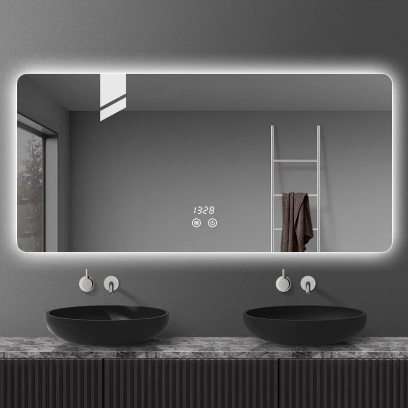 Mirrors Accessories Dressing Makeup  Mirror Large Full Body Led Light Bathroom Shaving Shower Wall Backlight Espejos Gold