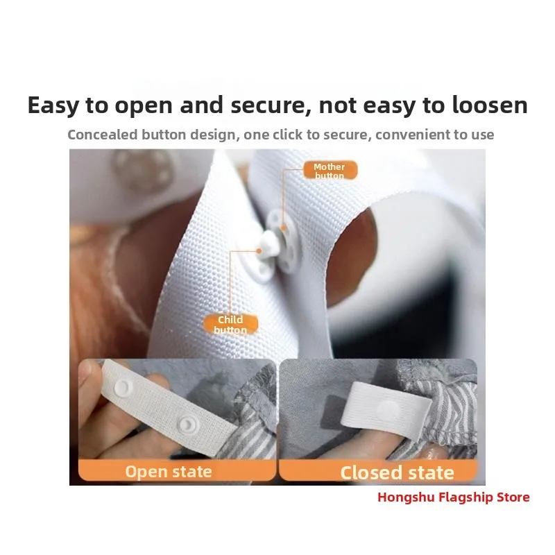 New Fixed Corner Tie Cuff Pillowcase Duvet Cover Removable Mother-Child Buckle Flat Ribbon Home Fabric Sewing DIY Accessories