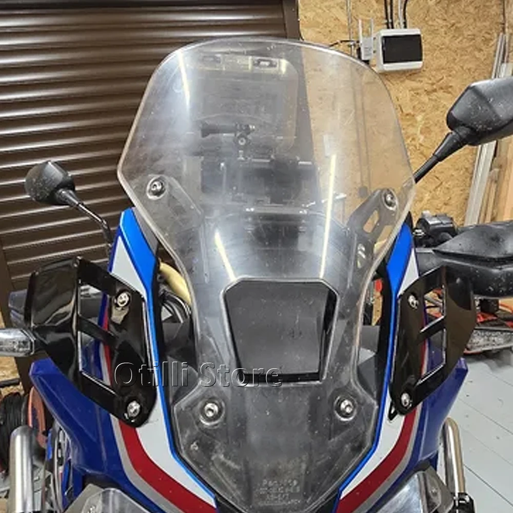 لهوندا CRF 1000 L CRF1000L أفريقيا التوأم مغامرة الرياضة L1 L2 دراجة نارية الملحقات الجديدة منحرف الرياح العلوي قناع عدة #6