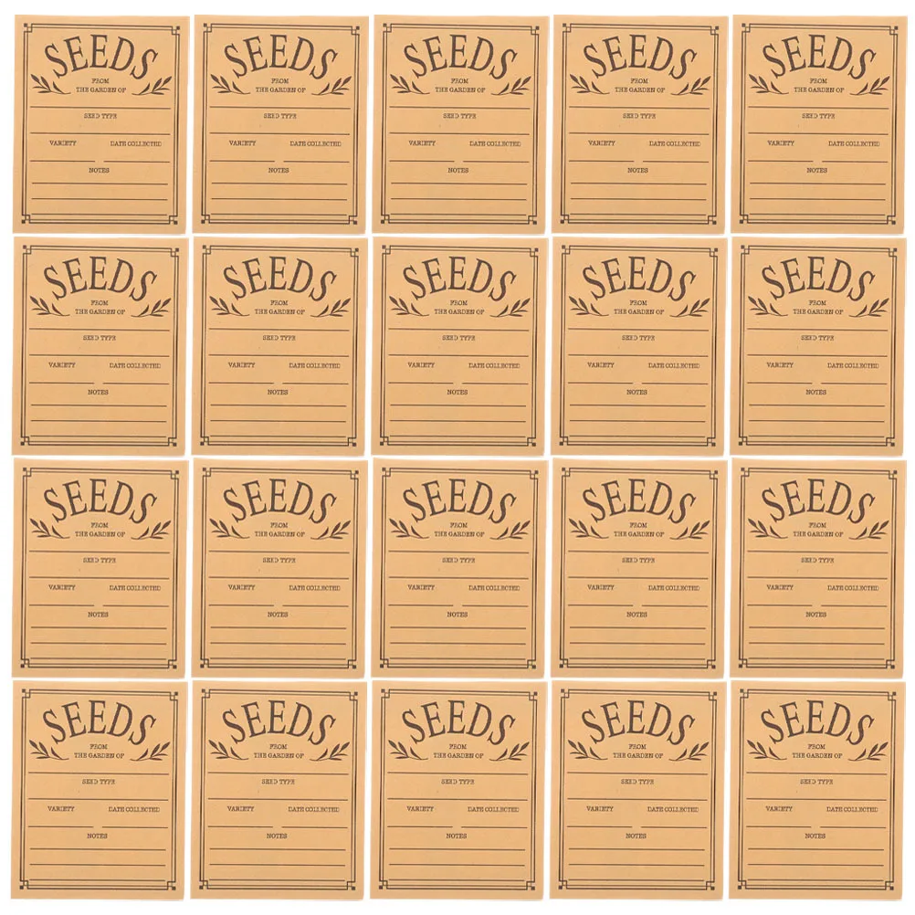 

100Pcs Seed Envelopes Small Resealable Paper Bags for Planting Gardening Vegetable Seedling Storage and Saving