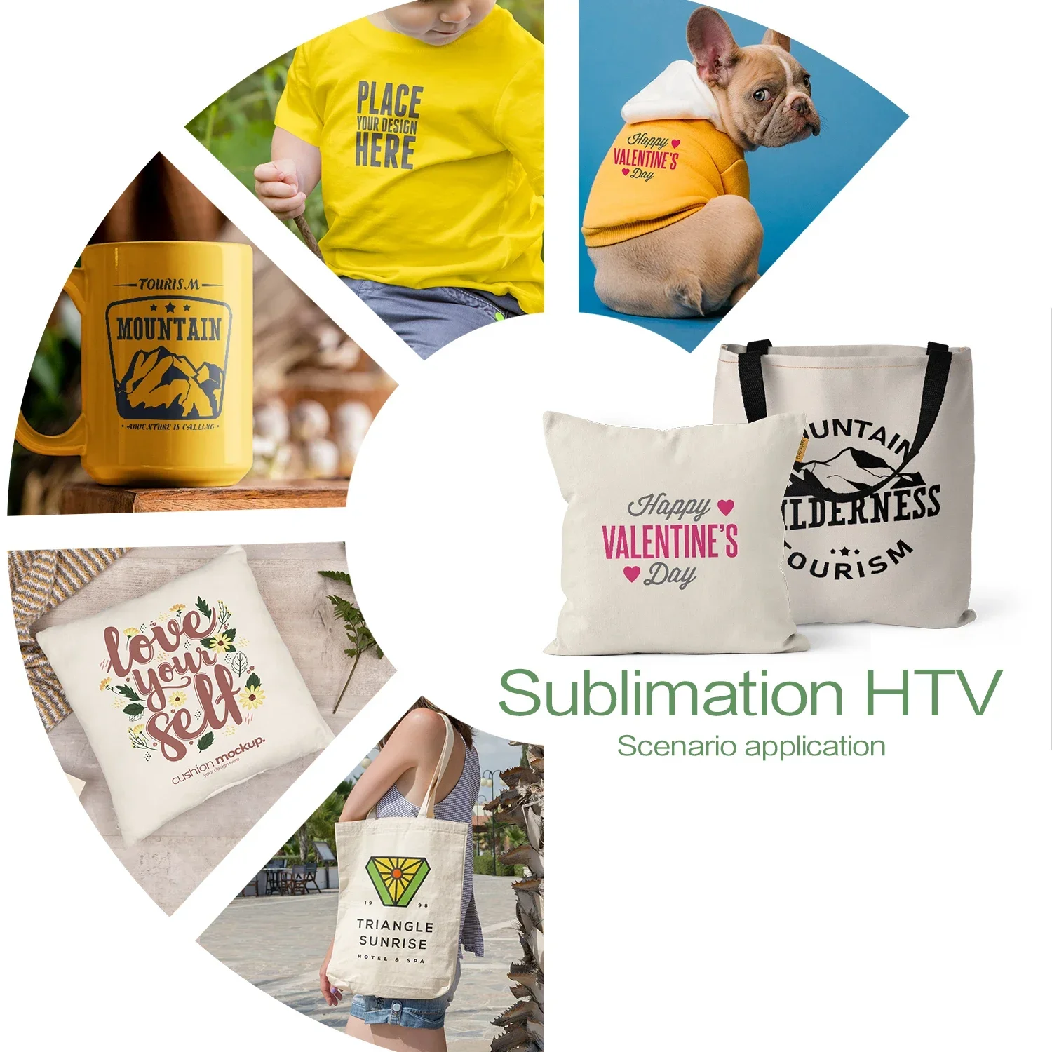 Lucky Goddness Sublimation HTV Vinyl Roll 12\