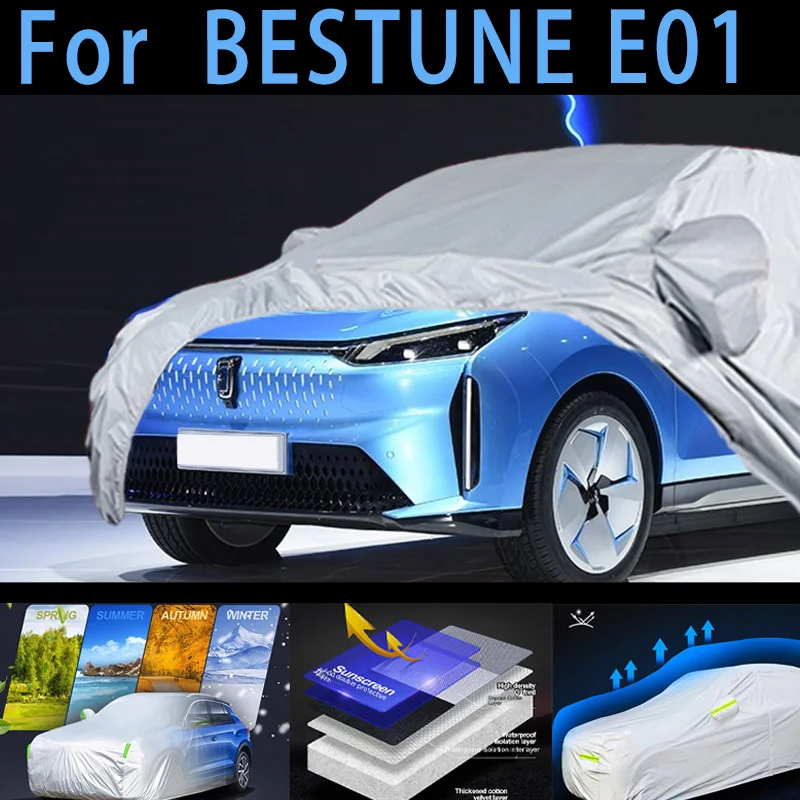 

For BESTUNE E01 Outdoor Protection Full Car Covers Snow Cover Sunshade Waterproof Dustproof Exterior Car cover protection