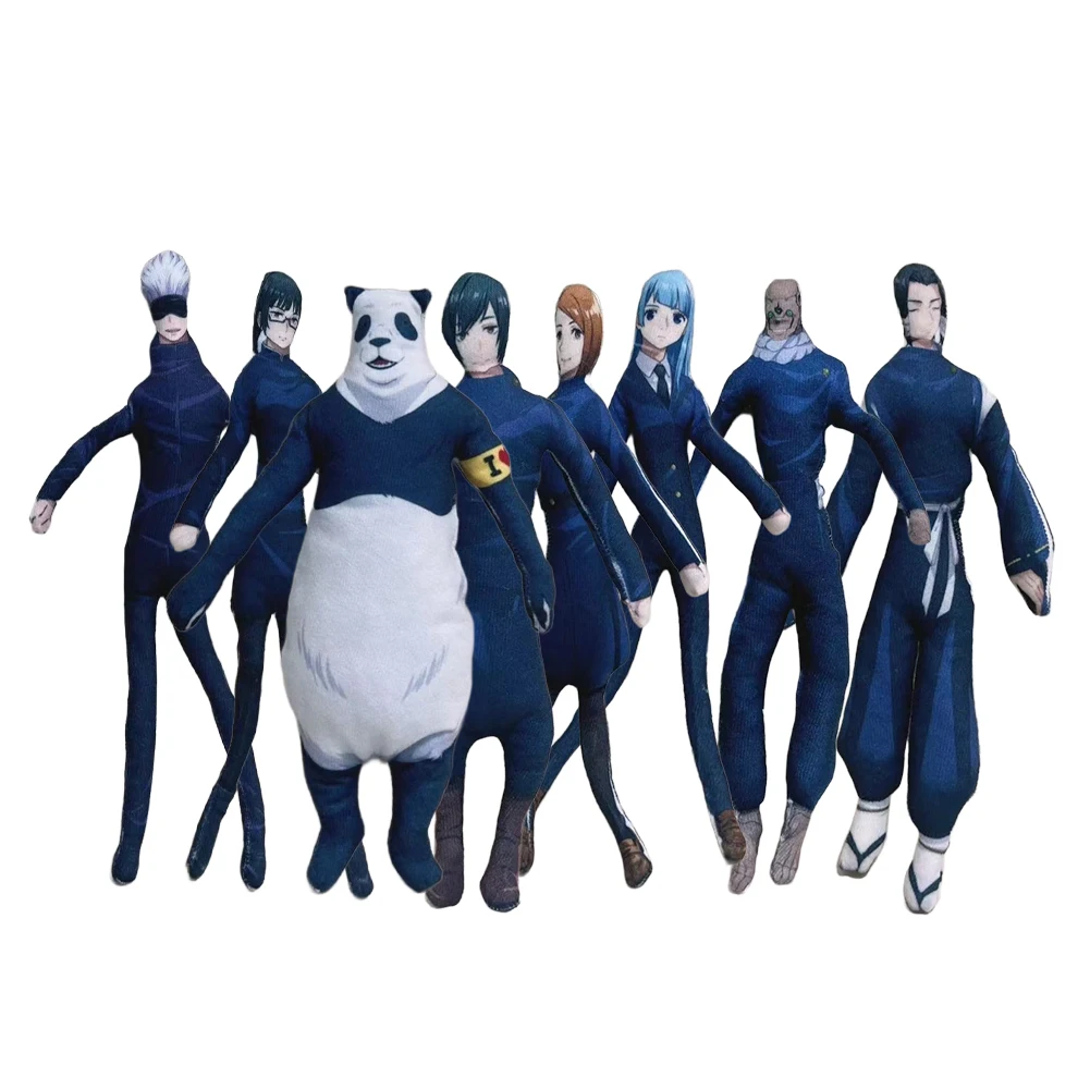 JJK Anime Plush Toys Funny Doll Gojo Satoru Plush Shapeshift Figure Creative Kugisaki Nobara Action Figure Panda Toys Model Gift
