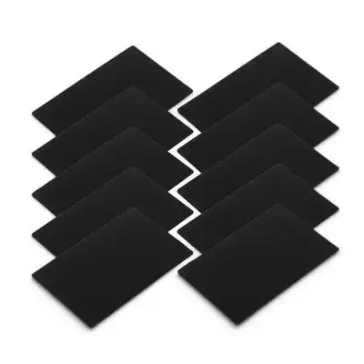 

10pcs Laser Engraved Aluminum Business Blank Metal Name Cards Diy Printing Plate For Custom Nameplates Making Cards