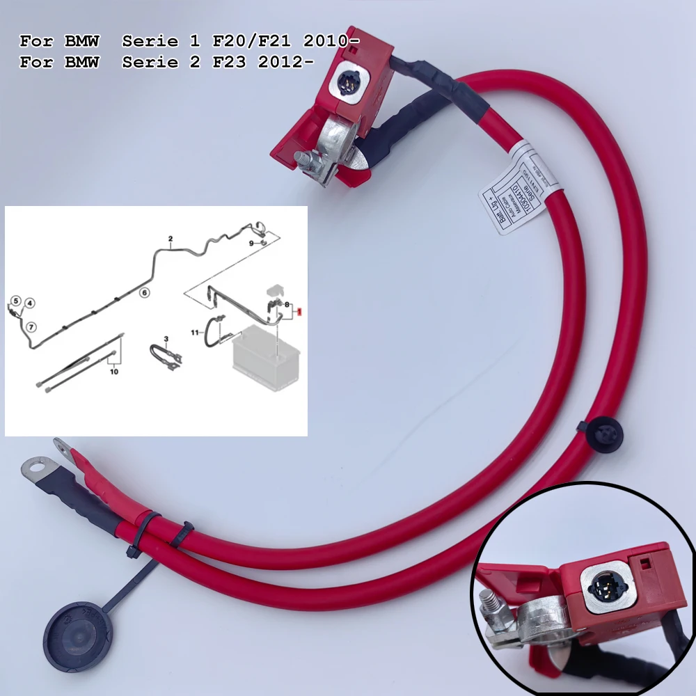 

61129253111 Positive Battery Cable for BMW 118i 2012- Car Battery Cable For BMW 1 2 Series F20 F21 LCI F22 F23 F87