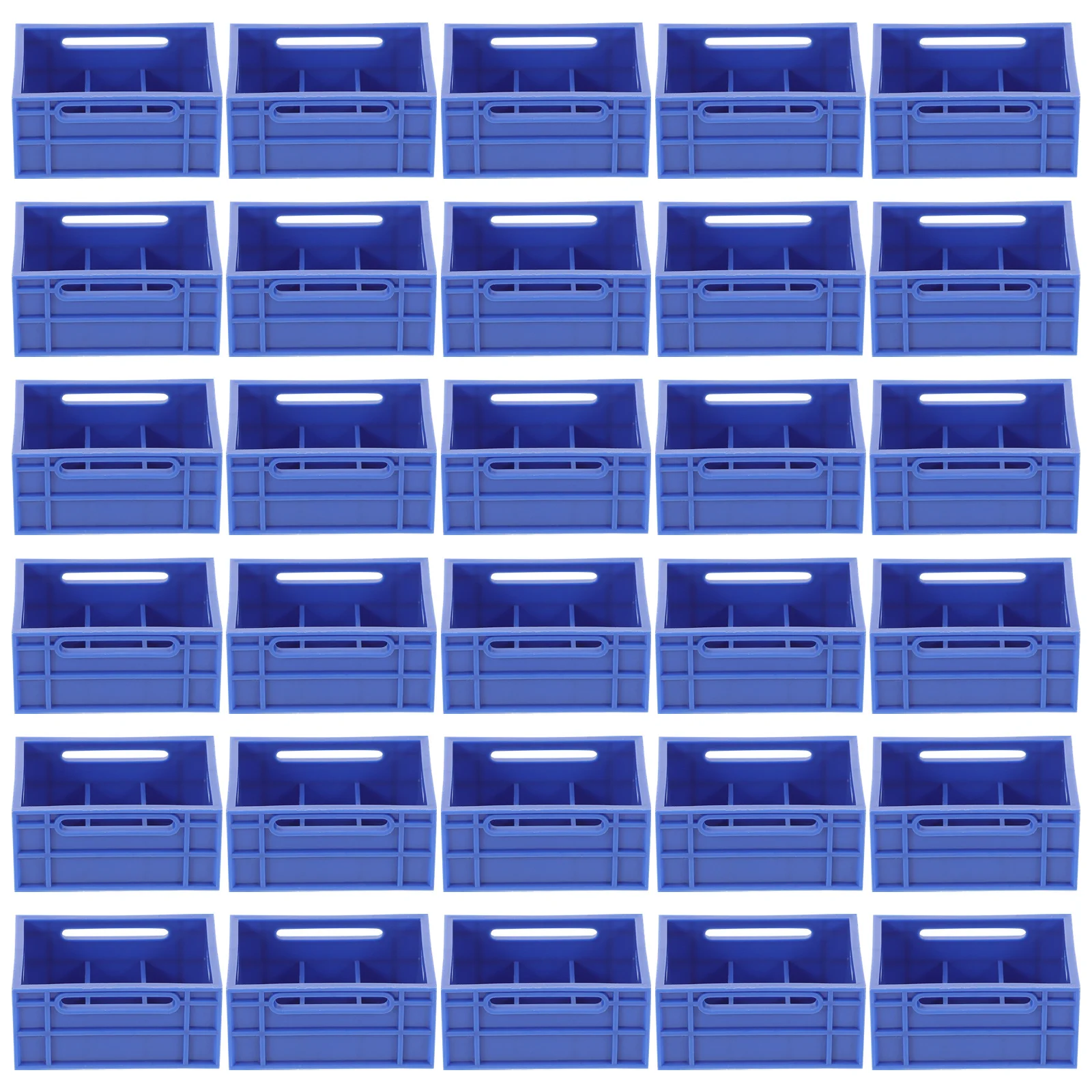 30 قطعة صناديق بلاستيكية صغيرة 3x3x2 سنتيمتر سلات تخزين مصغرة لدمية أثاث المطبخ الديكور صناديق صغيرة ديكور