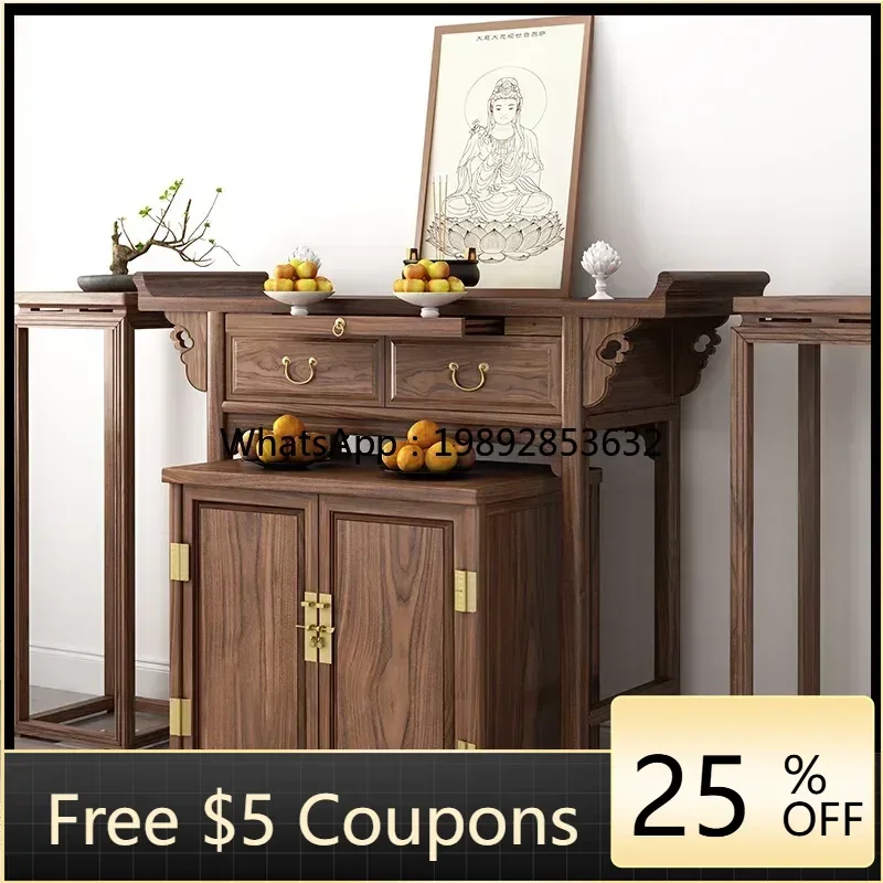 

Solid Wood Table Incense Home Buddha Table Buddha Hall Modern Minimalist Tribute Table