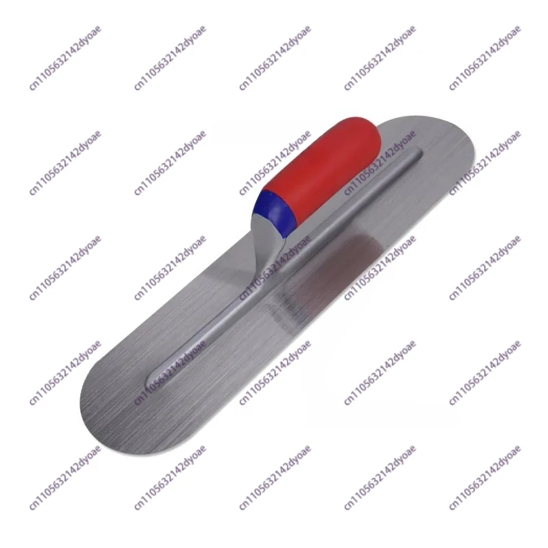 Carbon Steel Blade Plastic Handle Rounded Front Finishing Plaster Trowel Construction Concrete Spatula Tool