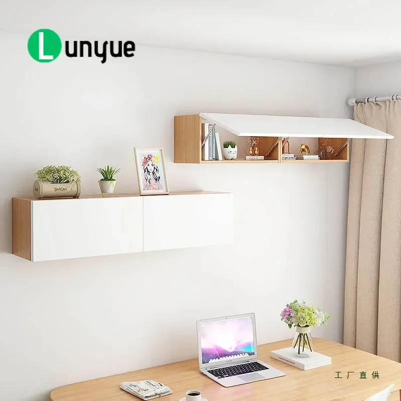 Solid Wood Wall Shelf Creative Storage Lattice Hanging Cabinet for Bedroom Living Room Background Wall Decor Space Saving