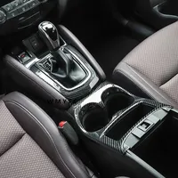 For Nissan Qashqai J11 2014-2020 Car Interior Gear Shift Box Panel Cup Holder Cover Housing Sticker Decoration Auto Accessories