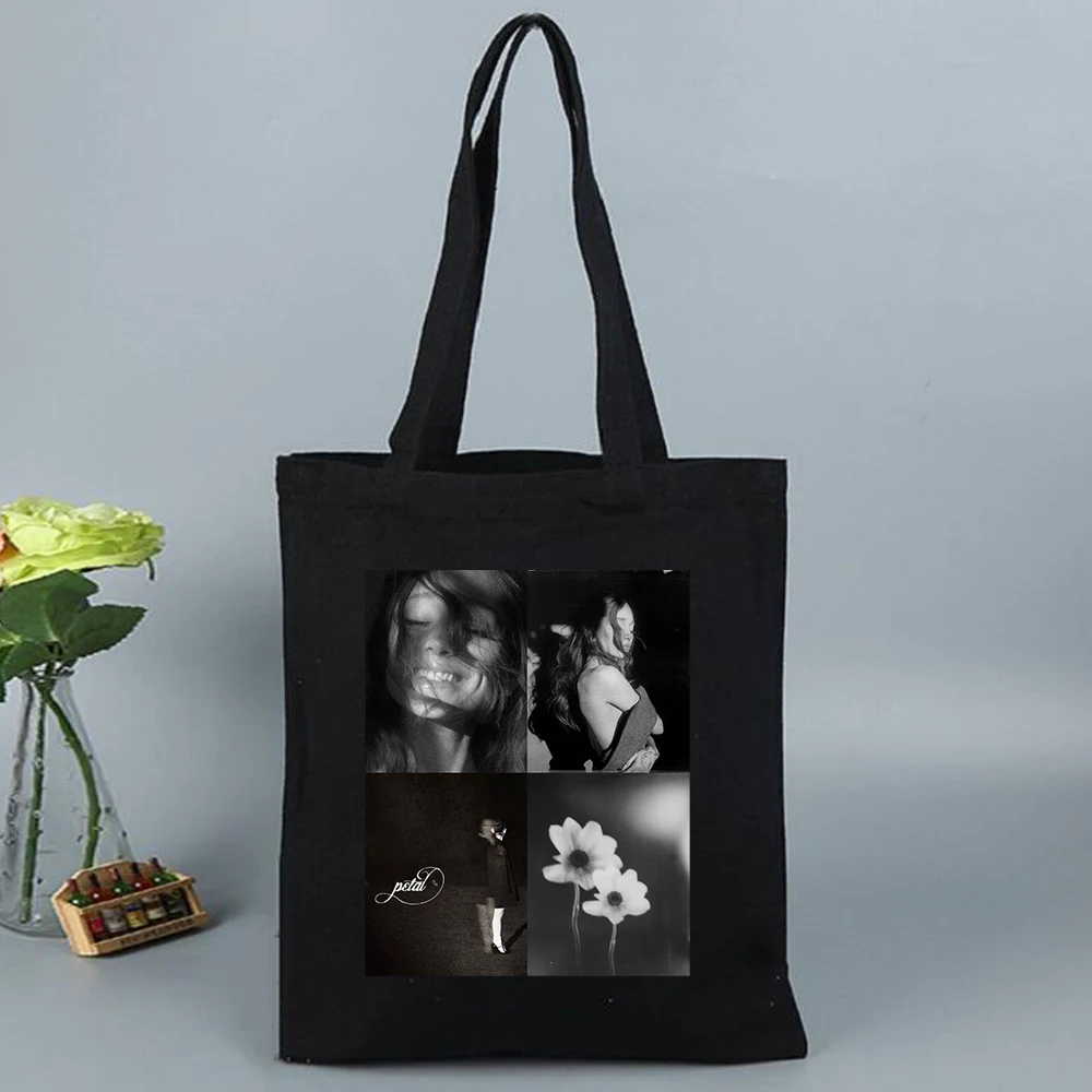 

2026 Ariana-Grande Petal Merch Shopper Bag Women Girls Canvas Bag Shopping Canvas Tote Bag for Fans Gift