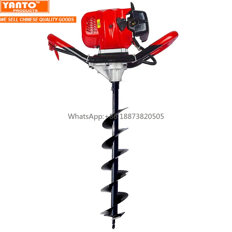 AG52-TB Gasoline 52cc Petrol Earth Auger Post Hole Borer Power Ground Drill WITHOUT DRILL BIT