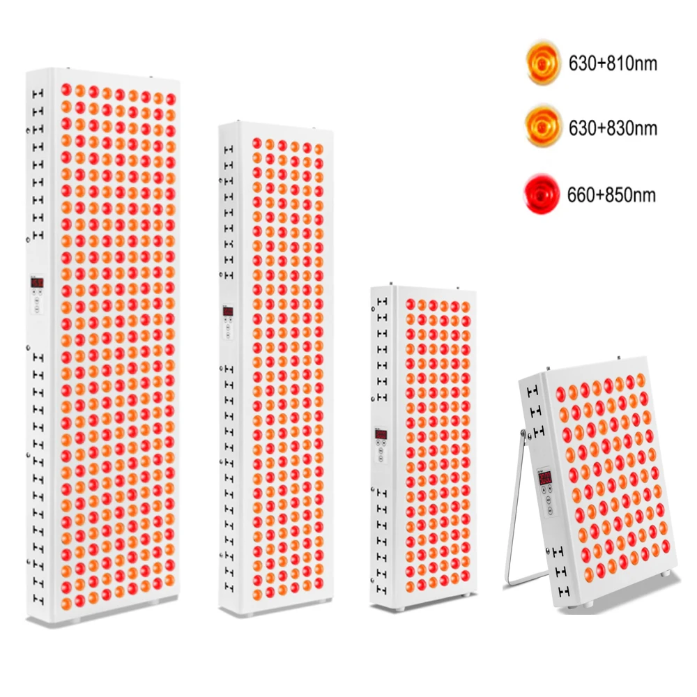 Dual-Chip-LED-Rotlichttherapiepanel 630 nm 660 nm Infrarot-Therapielampe 810 nm 830 nm 850 nm LED-Schönheitsgeräte Gesicht und Körper